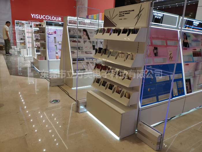 彩妆店安装立方美emeno声磁防盗报警门AM9800